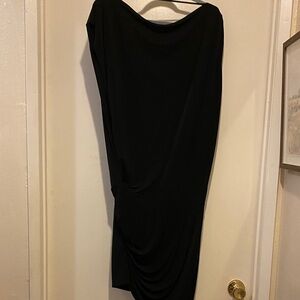 Allsaint’s. Elegant Black Draped Dress